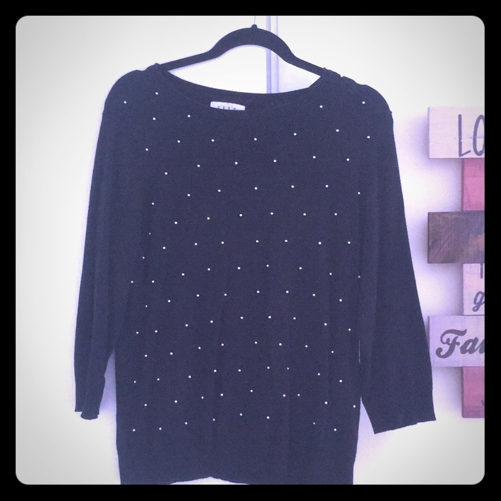 3 quartered sleeve Elle sweater/cardigan